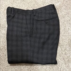 John Varvatos U.S.A. Charcoal Check Dress Pants Men’s Size 30 - Gray & Purple